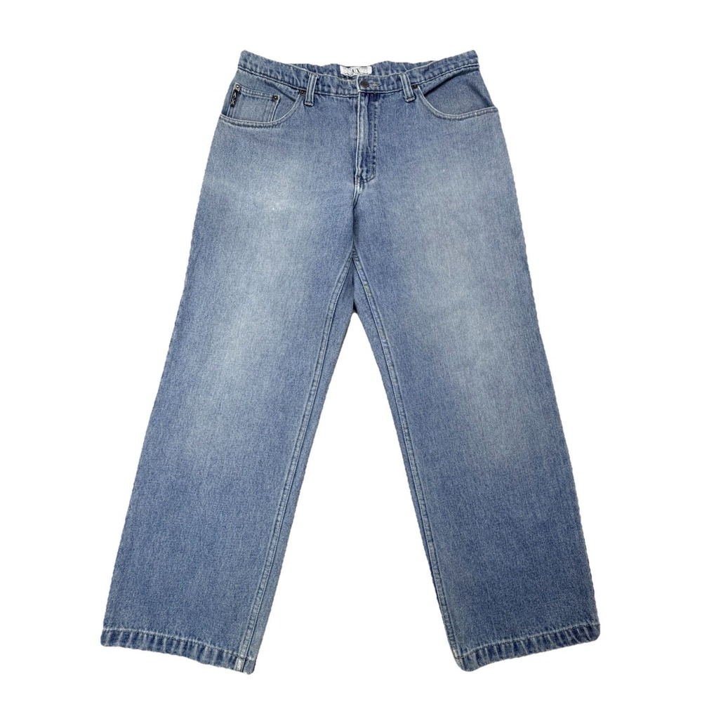 Vintage Armani Exchange AX Jeans Mens Size 36 Light Wash Denim USA Distressed